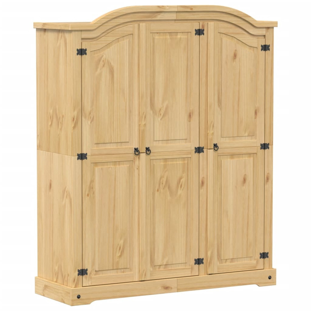Garde-robe corona 151,5x52x186 cm bois de pin massif