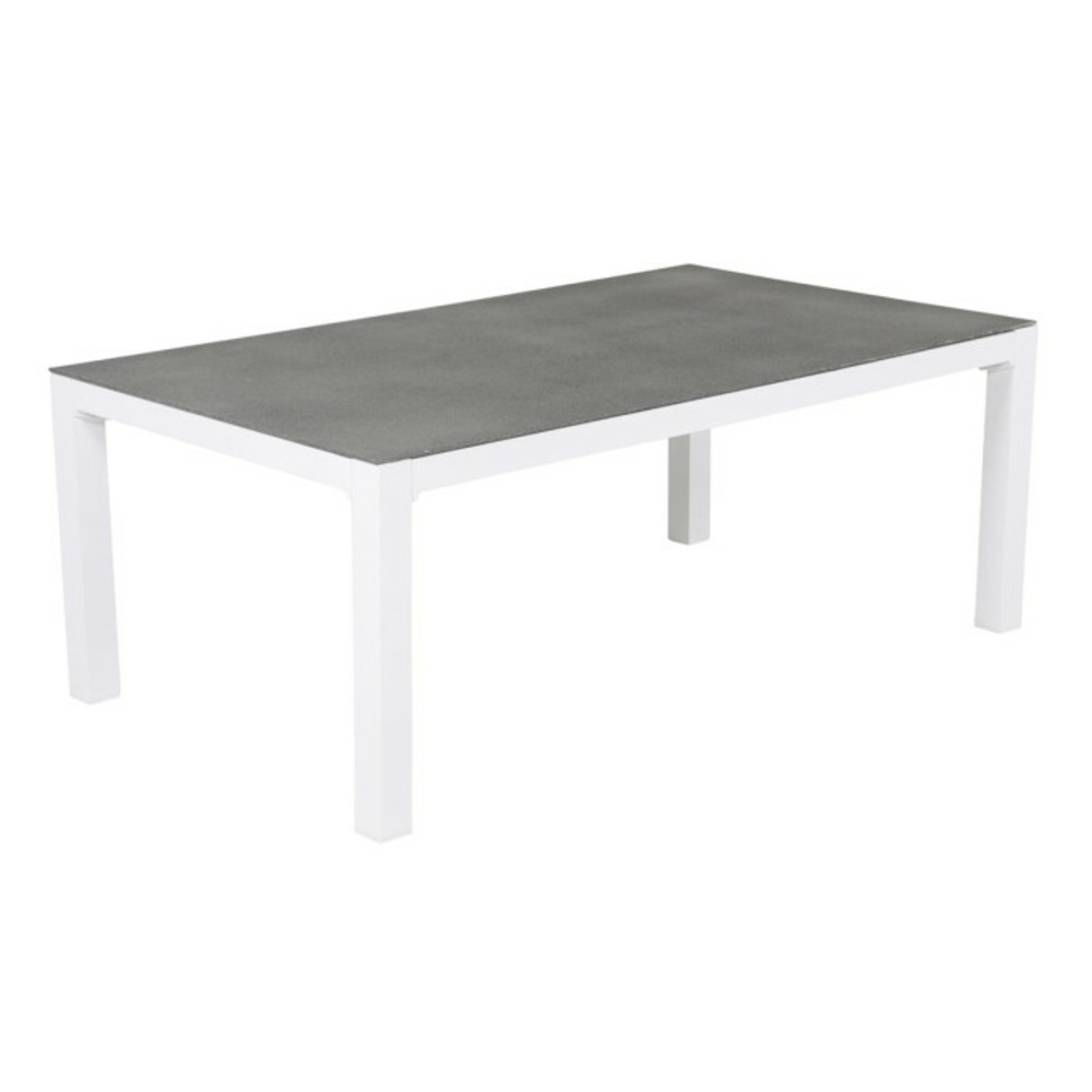 Table basse de jardin copacabana 120cm gris & blanc
