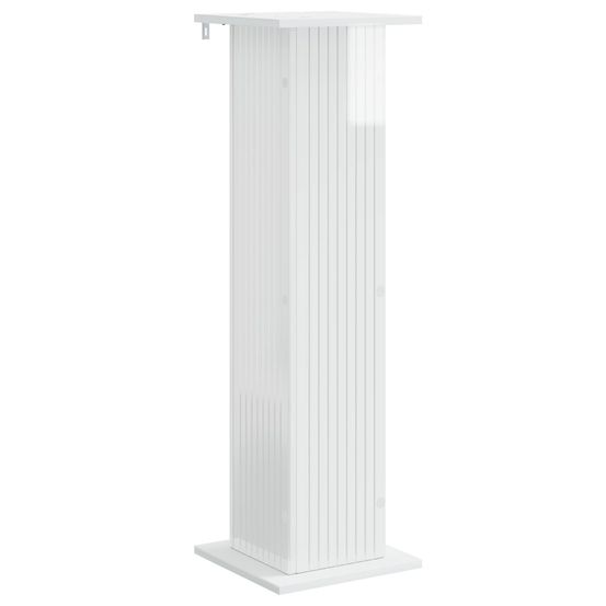 Support de plante blanc brillant 30,5 x 30 x 100,5 cm