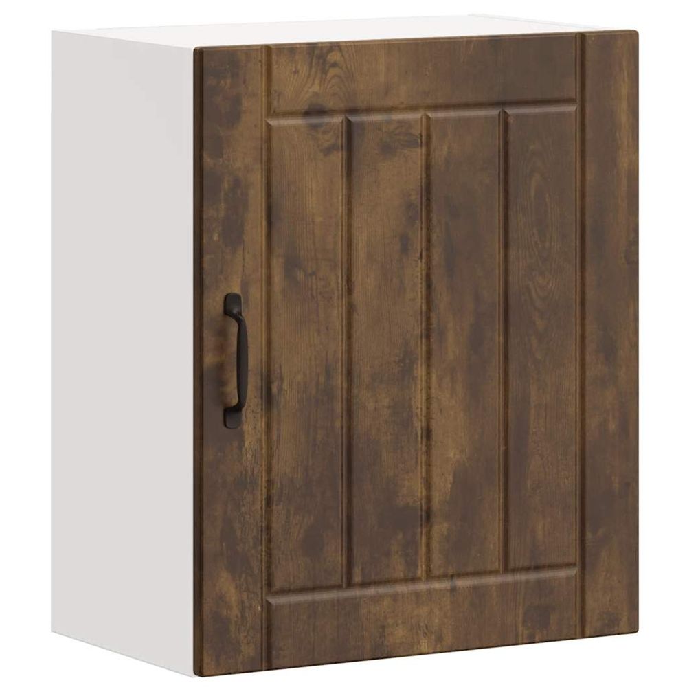 Armoire murale de cuisine lucca chêne fumé bois ingénierie