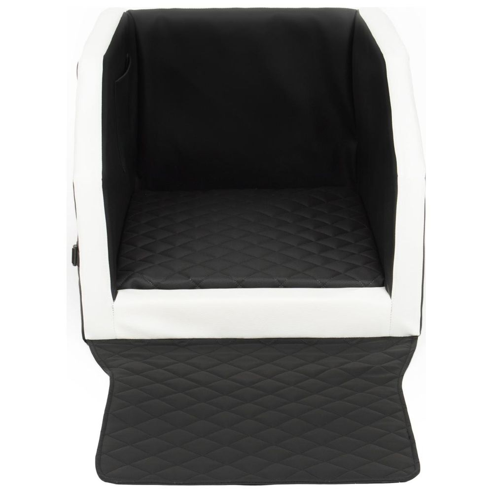Velinda panier de voiture pour chien 55x70 cm — noir - blanc