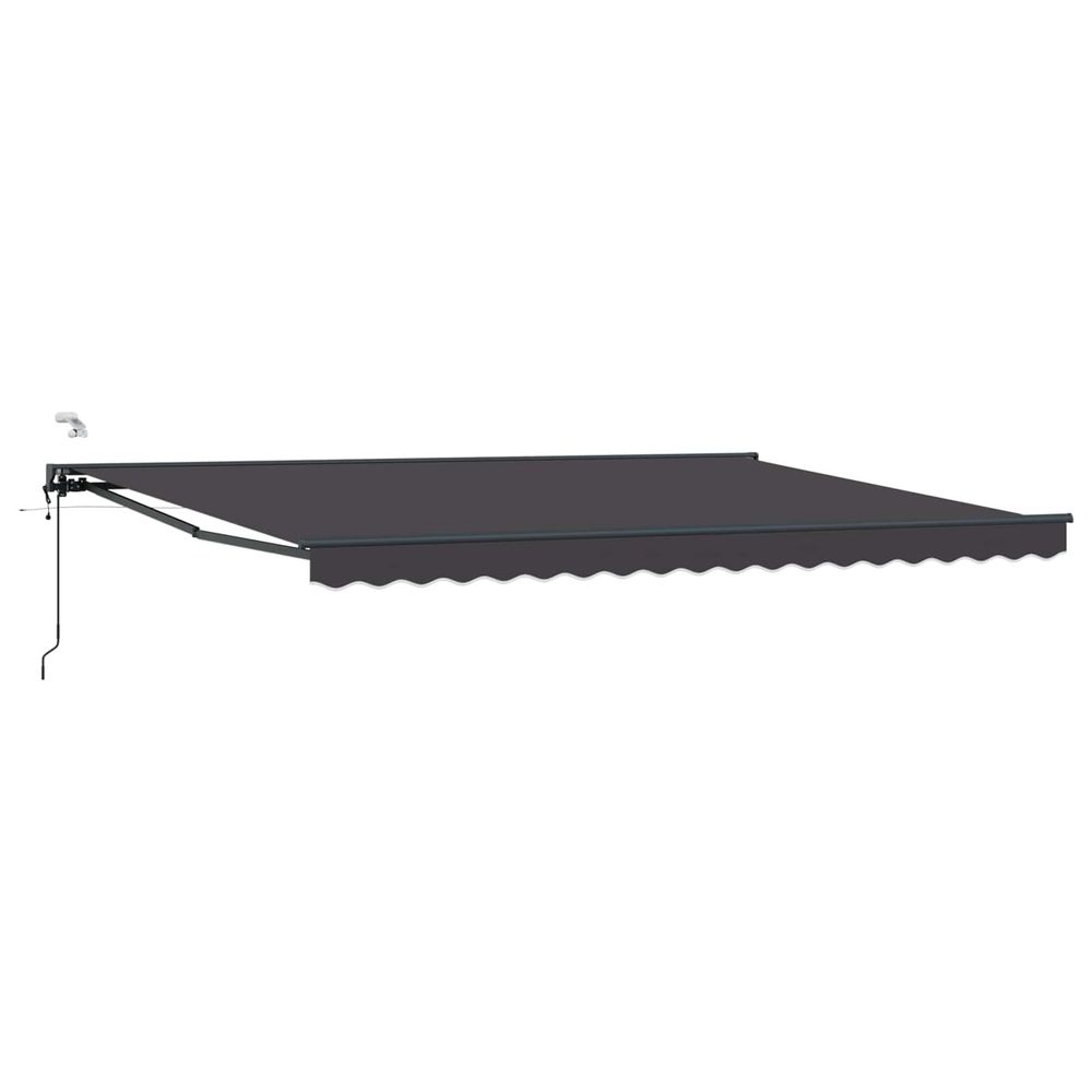 Auvent rétractable électrique anthracite 4 x 2 m