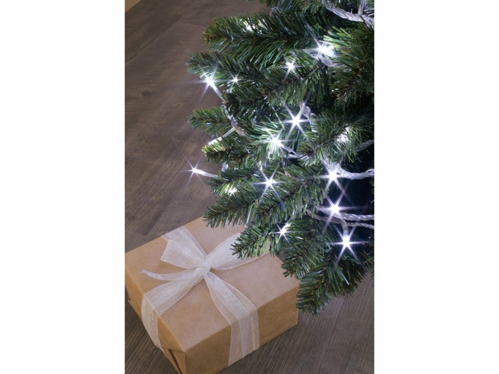 Guirlande flicker 8m 128 leds blanc trans