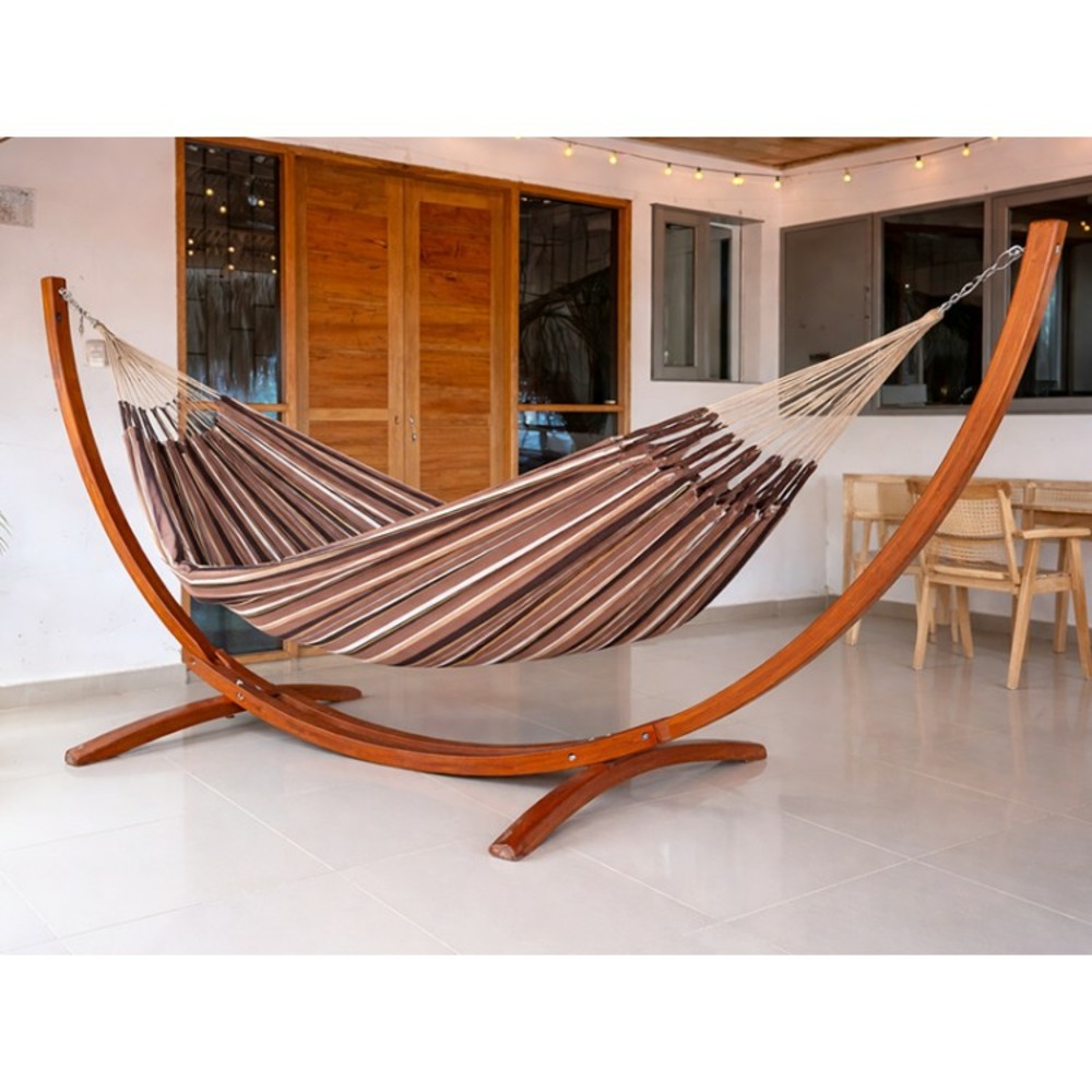 Hamac avec support bois latino xl choco oro