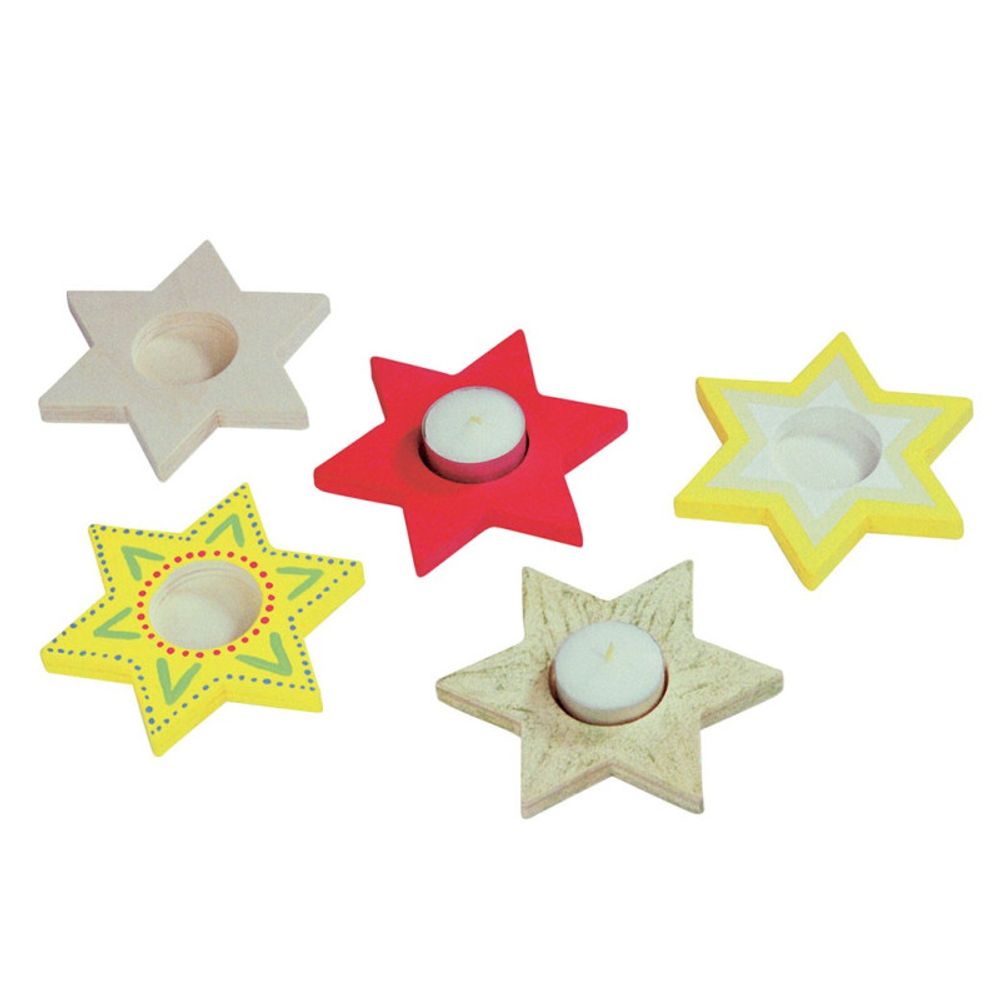 Beleduc color your own tea light holder star