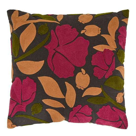 Coussin déco brodé