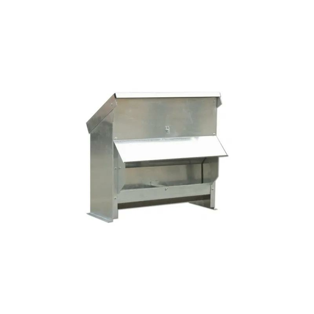 Mangeoire à trémie galvanisée 20kg 54 x 27 x 51 cm