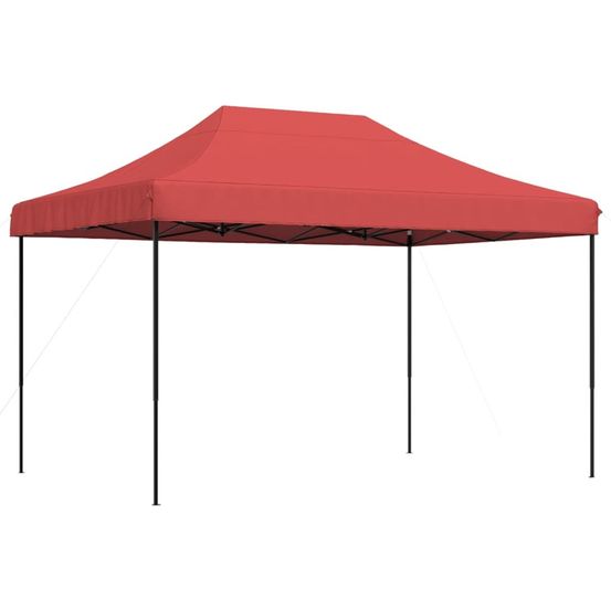 Tente de réception pliable escamotable bordeaux 410x279x315 cm