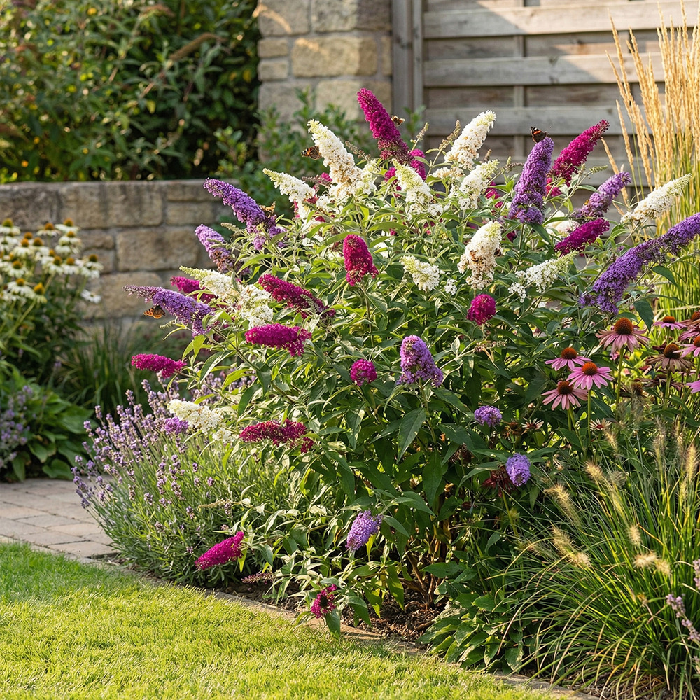 Lot de 2 - buddleja davidii tricolor - h. 30-40 cm