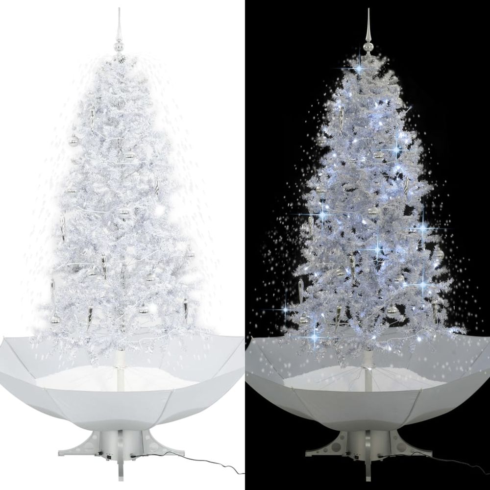 Arbre de NoÃ«l neigeux parapluie Blanc 190cm