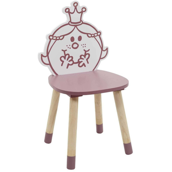 Chaise en bois pour enfant monsieur madame madame princesse