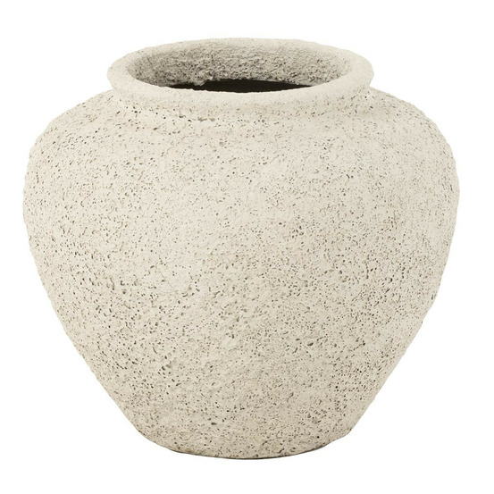 Pot antique rond en ciment