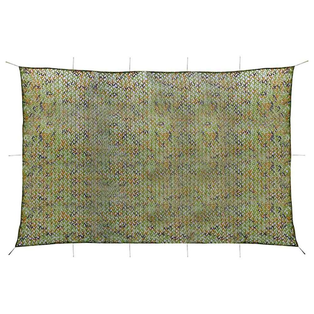 Filet de camouflage avec sac de rangement 6x7 m vert
