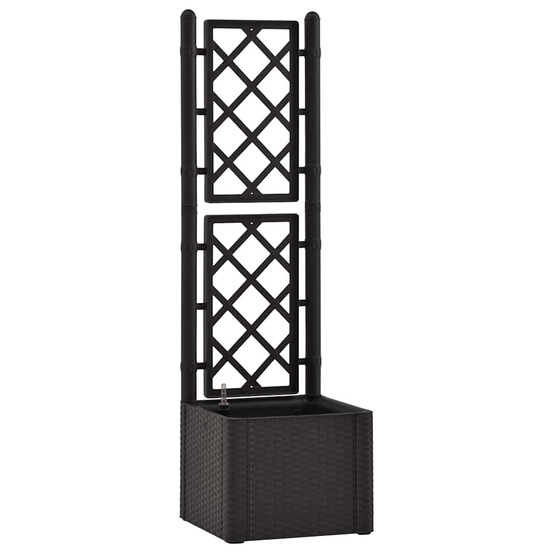 Lit surélevé de jardin treillis système d'arrosage anthracite