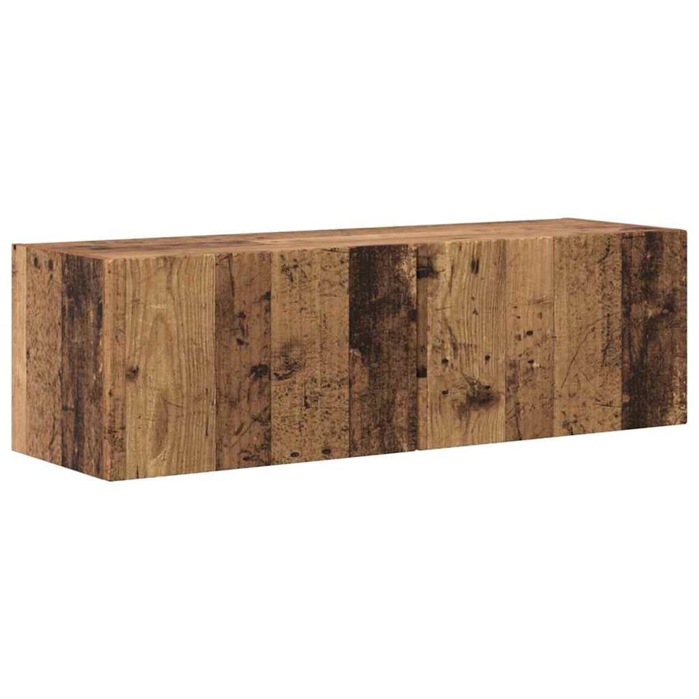 Meuble tv mural bois ancien 60 x 31 x 29.5 cm bois d'ingénierie