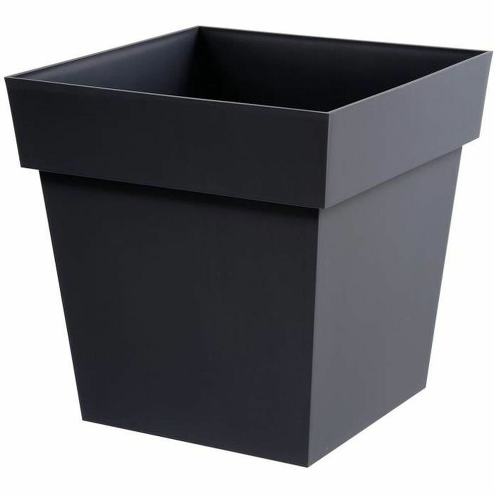 Pot de fleur carré - 39 x 39 x 39 cm - 38 l - gris anthracite