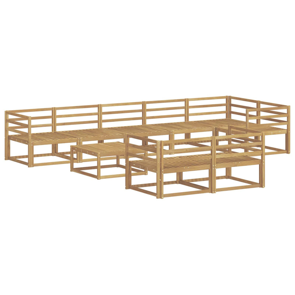 Ensemble de canapés d'extérieur 9 pcs blanc 79 x 79 x 37 cm