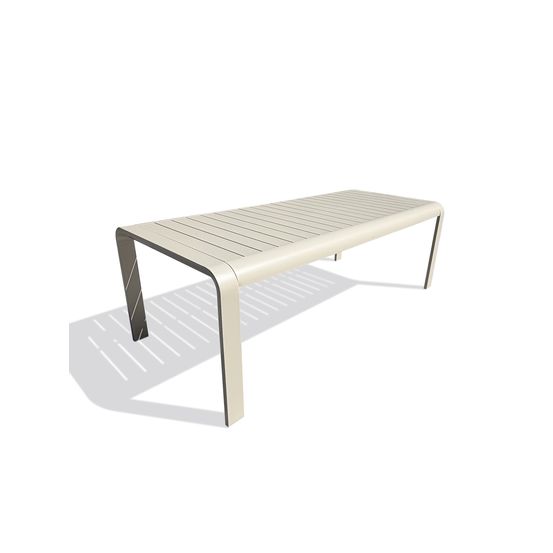 Table de jardin hanoi en aluminium - grege