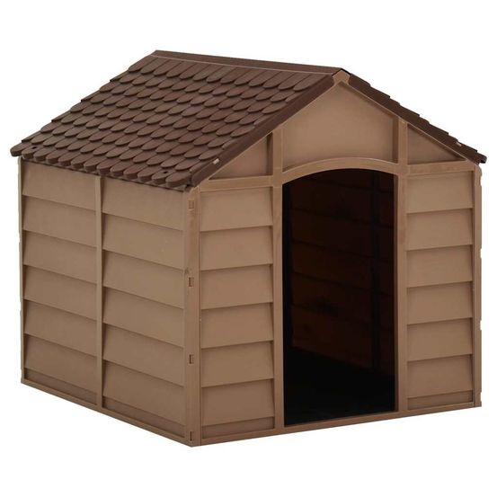 Niche pour petit chien en résine pp anti-uv pour intérieur extérieur