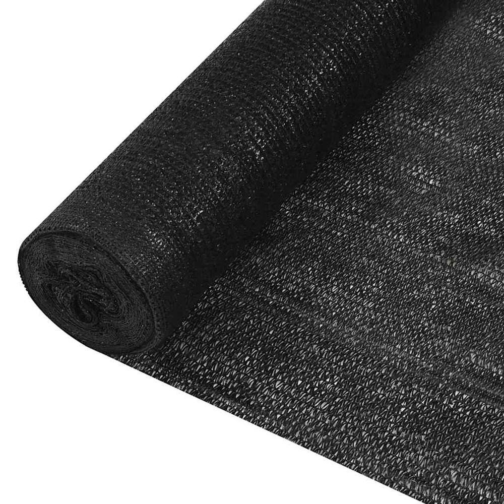 Filet brise-vue noir 1,2x10 m pehd 195 g/m²
