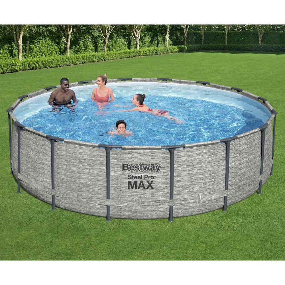 Piscine ronde power steel 488x122 cm