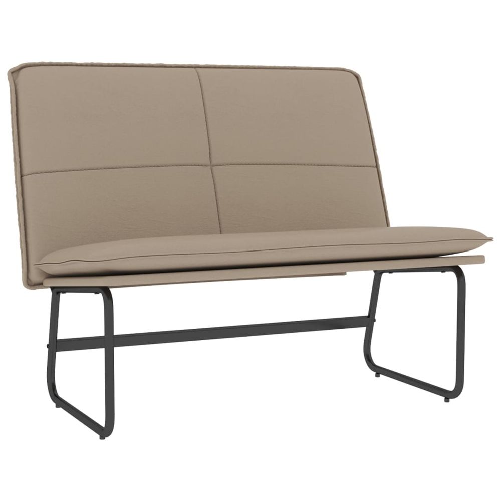 Banc cappuccino 100x75x76 cm similicuir