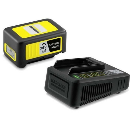 Batterie karcher power 36v / 2.5 ah avec écran lcd et chargeur rapide