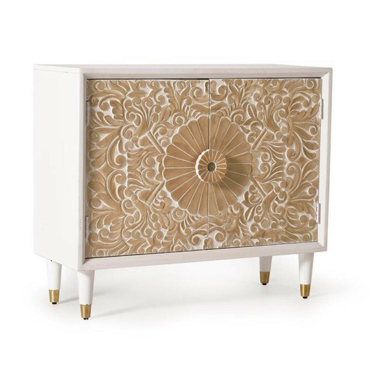 Buffet bois blanc - catalina décoration d'autrefois