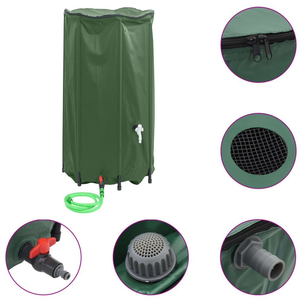Réservoir d'eau avec robinet pliable 380 l pvc