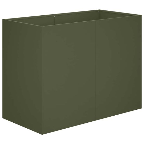Cache-pot de jardin vert olive 80 x 40 x 60 cm