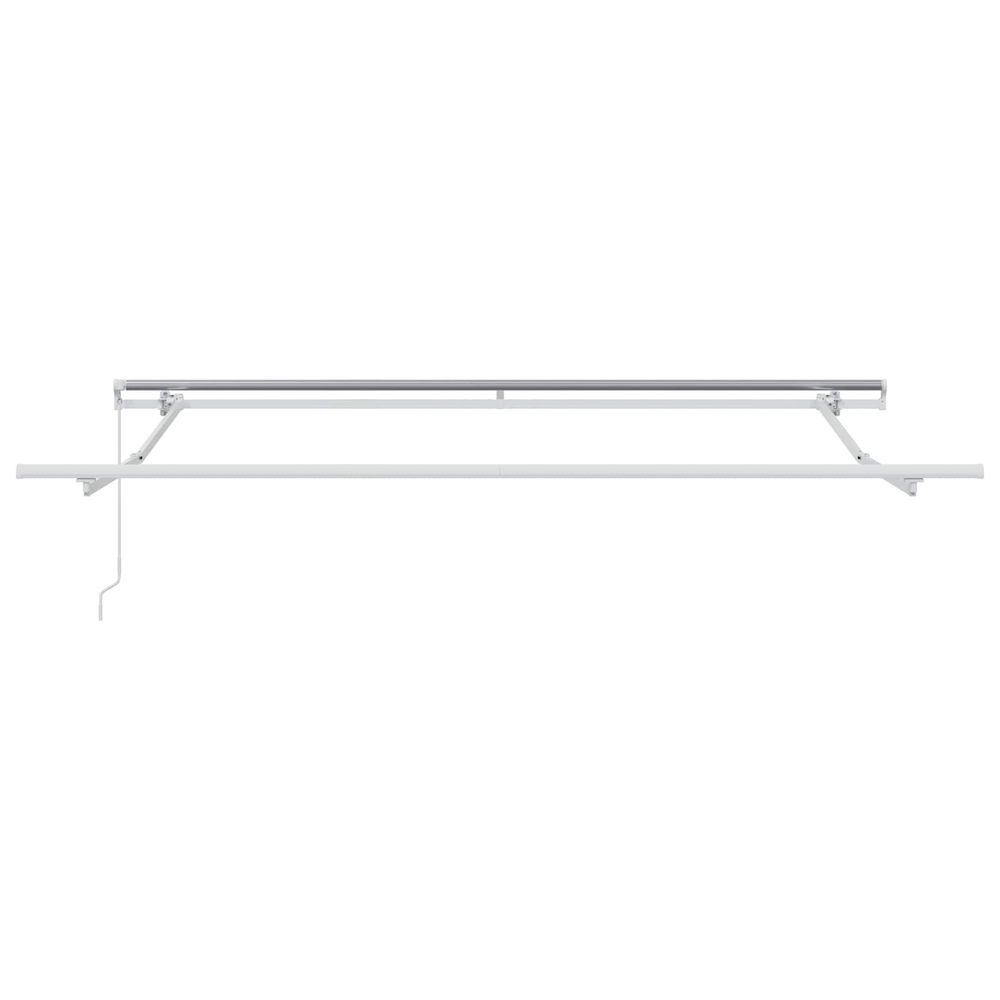 Auvent rétractable noir 350 x 250 cm polyester et aluminium
