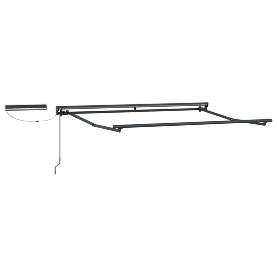 Cadre de store rétractable électrique anthracite 3,5 x 2,5 m