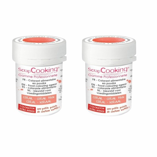 Colorant alimentaire en poudre 10 g - corail