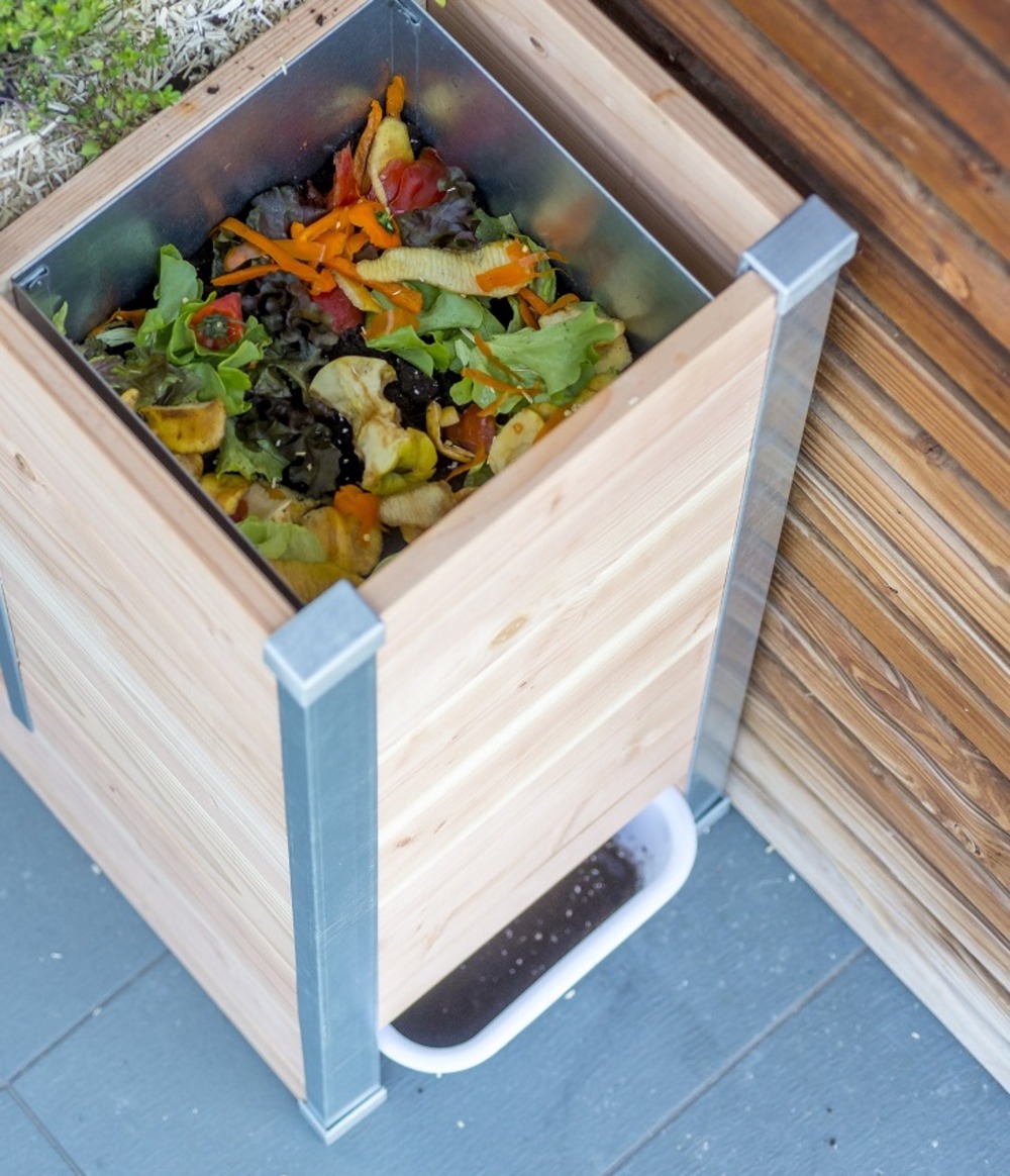 Composteur design balcon terrasse