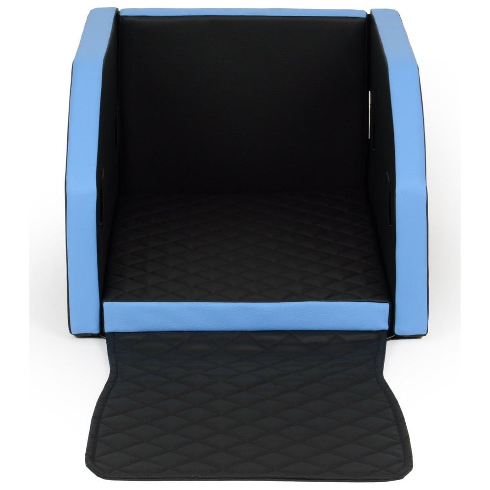Velinda panier de voiture pliable pour chien 55x70 cm — noir, bleu