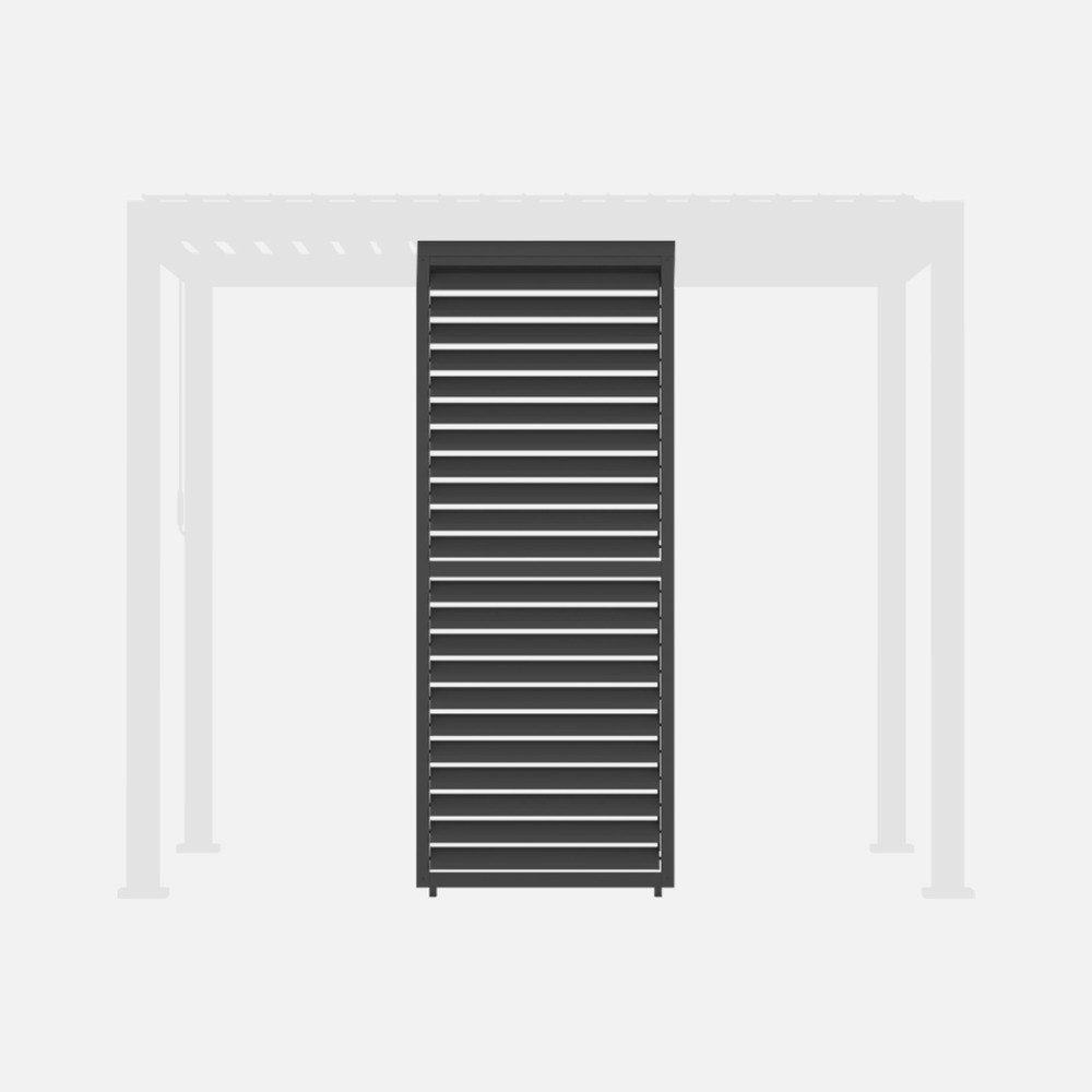 Persienne à lames orientables 100cm pour pergola bioclimatique aluminium 3x3m v2 4x3m 6x3m triomphe