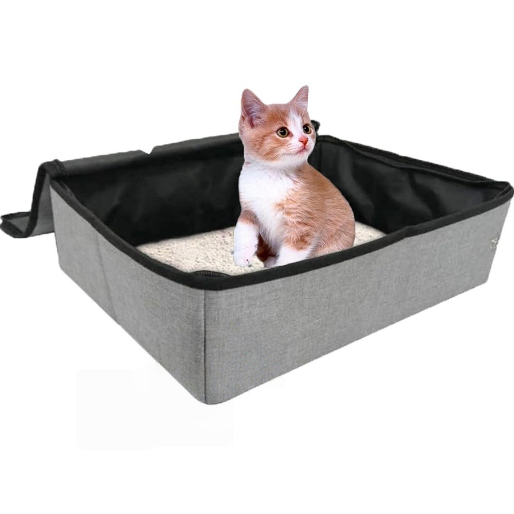 Bac à litière pour chat portable