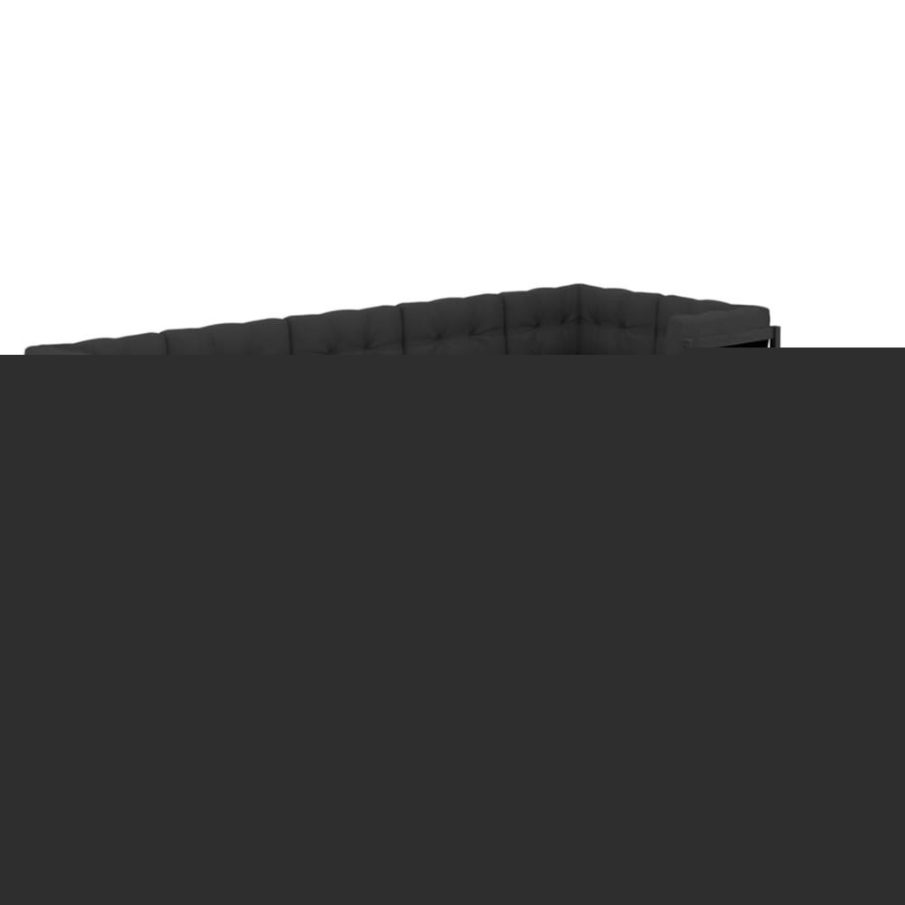 Salon de jardin 8 pcs avec coussins bois de pin massif