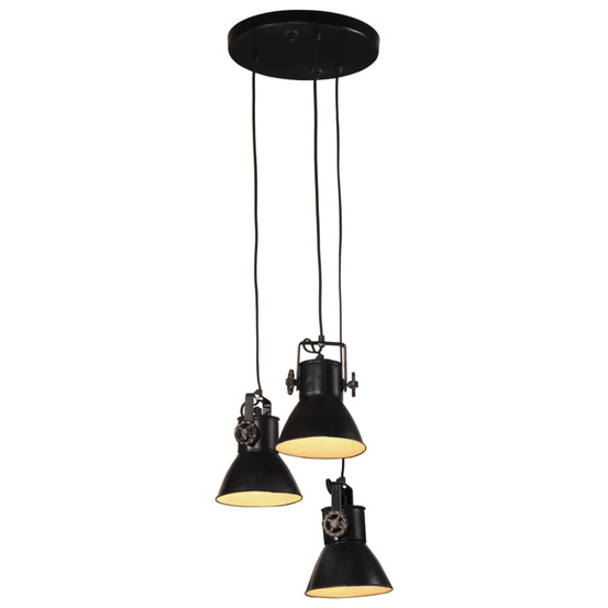 Lampe suspendue 25 w noir 30x30x100 cm e27