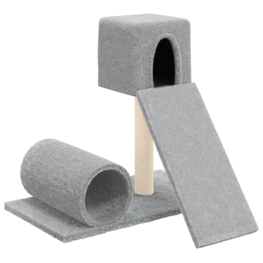 Arbre à chat avec griffoir en sisal gris clair 59 cm