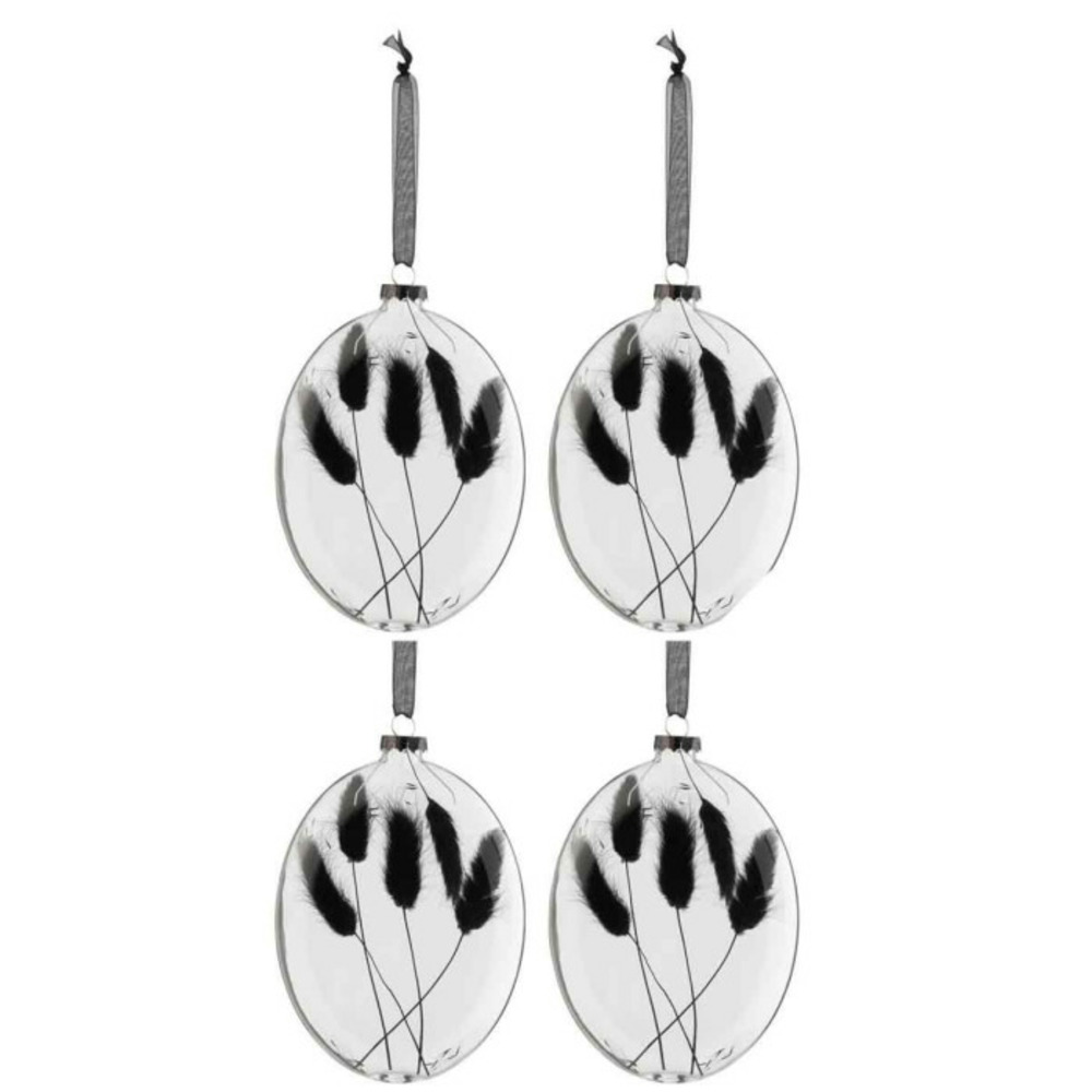 Lot de 4 boules de noël 