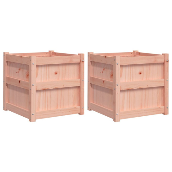 Jardinière d'extérieurs 2 pcs bois massif douglas