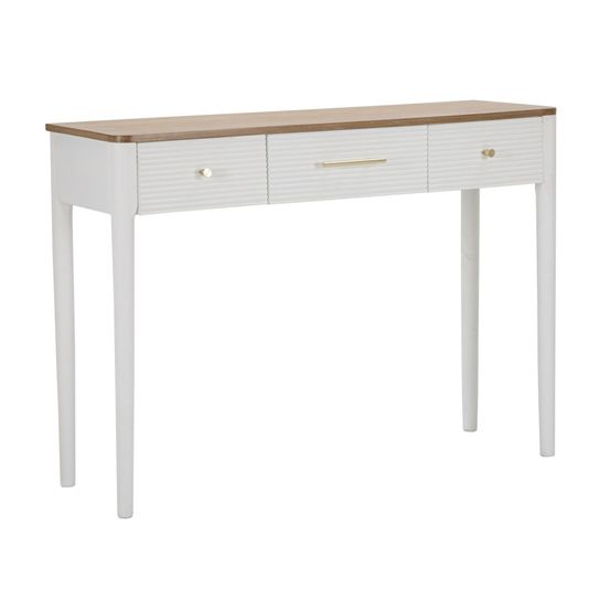 Console en bois 3 tiroirs