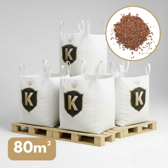 Gravier rose 4/8 mm – pack 4 big bag +/- 1,5t – 80 m²