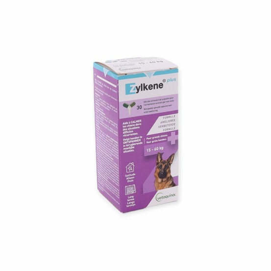 Zylkène plus 450 mg pour chiens (15-60 kg) - vetoquinol 30 gélules