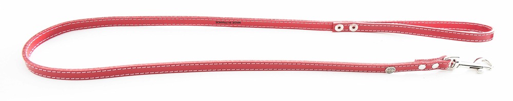 Martin sellier - laisse pour chiens avec plaque d'identification martin sellier - laisse pour chiens en cuir pleine fleur