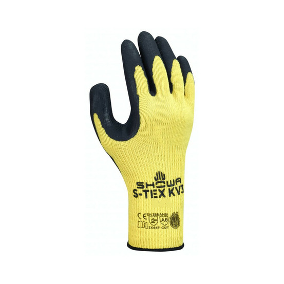 Gant anti coupure s tex kv3 jaune noir t9 showa stex kv3 t.9