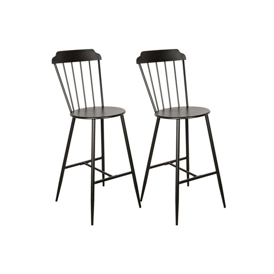 Chaise bar en métal laqué -samos (lot de 2)