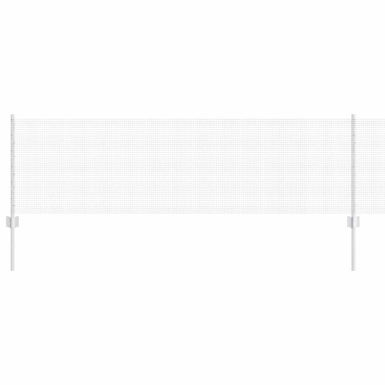 Clôture et poteau argent 0,6 x 50 m acier