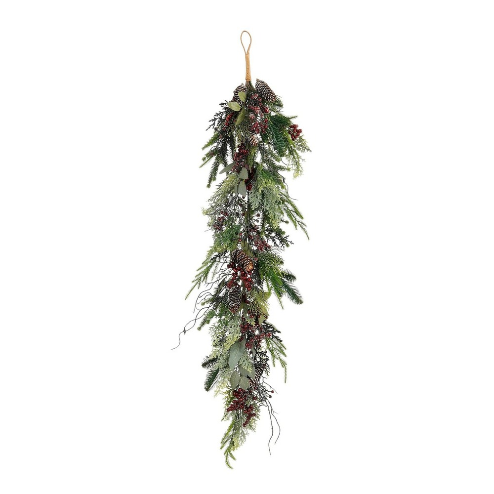 Mica decorations randell guirlande de noël en forme de goutte - l110 x l18 x h10 cm - bordeaux